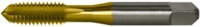 image of Greenfield Threading HTGP-TN #3-48 UNC H2 Straight Flute Hand Tap - 3 Flute - TiN Finish - High-Speed Steel - 1.8125 in Overall Length - 339045