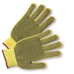 image of West Chester Yellow Youth Cut-Resistant Gloves - ANSI A3 Cut Resistance - PVC Both Sides Coating - 8 in Length - 35KDBSY