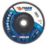 image of Weiler Big Cat Type 27 Flap Disc 50825 - Zirconium - 7 in - 80 - Medium