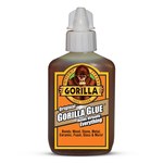 image of Gorilla Glue Tan Polyurethane Adhesive - 2 oz Bottle - Moisture Activated, Waterproof - 50002