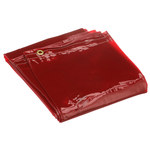 image of Jackson Safety See-Thru Orange Vinyl Welding Curtain - 6 ft Width - 10 ft Length - 036000-36278