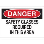 image of Brady B-120 Fiberglass Reinforced Polyester Rectangle White PPE Sign - 14 in Width x 10 in Height - 70515