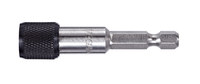 image of Vega Tools 1/4 in Magnetic Quick Release Bit Holder 160MH1QD - 1/4 in-Hex Shank - Stainless Steel - 2 3/8 in Length - Stainless Steel Finish - 00355