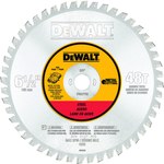 image of Dewalt Circular Saw Blade DWA7762 - 6 1/2 in Diameter - Titanium Carbide