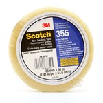 image of 3M Scotch 355 Clear Box Sealing Tape - 36 mm Width x 50 m Length - 3.4 mil Thick - 68752