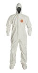 image of Dupont Chemical-Resistant Coveralls SL122T WH SL122TWH4X000600 - Size 4XL - White - SL122T 4X
