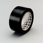 image of 3M 764 Black Marking Tape - 1 in Width x 36 yd Length - 5 mil Thick - 43428