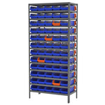 image of Akro-Mils AS187936468B Fixed Shelving System - Steel - 13 Shelves - 60 Bins