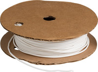 image of Brady Bradymark PVC-12 White PVC Continuous Thermal Transfer Printer Heat-Shrink Tubing - 100 ft Length - 0.081 in Min Wire Dia to 0.089 in Max Wire Dia - 662820-03888
