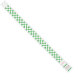 image of Shipping Supply Tyvek Green Spunbonded Olefin Wristbands - 10 in Length - SHP-12584