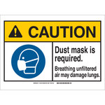 image of Brady B-401 Plastic Rectangle White PPE Sign - 14 in Width x 10 in Height - 144276