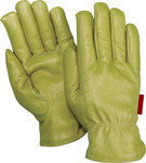 image of Red Steer 1512 White Large Grain Cowhide Leather Driver's Gloves - Keystone Thumb - 1512-L