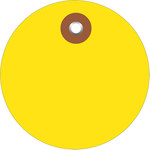 image of Shipping Supply Yellow Vinyl Plastic Tags - 12566