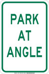 image of Brady B-555 Aluminum Rectangle White Parking Restriction, Permission & Information Sign - 12 in Width x 18 in Height - 129705