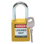 image of Brady Keyed & Safety Padlock - 1 1/2 in Wide - 99570