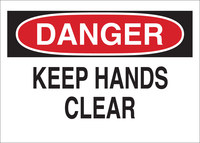 image of Brady B-555 Aluminum Rectangle White Equipment Safety Sign - 10 in Width x 7 in Height - 42516