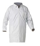 image of Kimberly-Clark Kleenguard Work Coat A40 44453 - Size Large - White