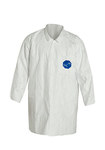 image of Dupont TY212S WH White Large Tyvek 400 Reusable General Purpose & Work Lab Coat - 2 Pockets - TY212S LG