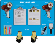 image of ACCUFORM AlumaLite Blue/Black Packaging Area Board Kit - 36 in Width x 24 in Length - ACCUFORM PSB718BUBK