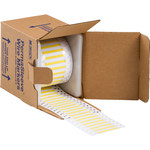 image of Brady 3PS-094-2-YL-2 Die-Cut Printer Sleeve - 2 in x 0.182 in - Polyolefin - Yellow - B-342 - 02240