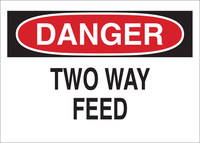 image of Brady B-401 Polystyrene Rectangle White Stop Signs, Traffic Control Signs & Banners Sign - 10 in Width x 7 in Height - 23043