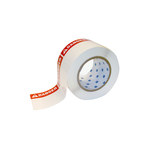 image of Brady THTEL-184-483-1-DA Die-Cut Printer Label Roll - 3 in x 3 in - Polyester - Black / Red on White - B-483 - 57084
