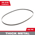 image of Milwaukee Compact Band Saw Blade 48-39-0506 - 10 TPI - 0.5 in Width x 0.02 in Thick - Bi-Metal