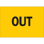 image of Brady B-120 Fiberglass Reinforced Polyester Rectangle Yellow Door Sign - 14 in Width x 10 in Height - 69415