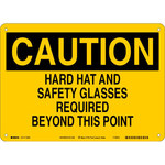image of Brady B-563 High Density Polypropylene Rectangle Yellow PPE Sign - 14 in Width x 10 in Height - 116225