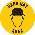 image of Brady B-819 Vinyl Circle Yellow PPE Sign - 17 in Width x 17 (Dia.) in Height - Laminated - 92407