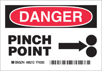 image of Brady Polyester Rectangle White Equipment Safety Sign - Laminated - 86212