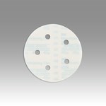 image of 3M Hookit 268L Coated Aluminum Oxide Blue Hook & Loop Disc - Film Backing - 3 mil Weight - 40 Grit - Extra Fine - 5 in Diameter - 54541