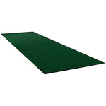 image of Forest Green Vinyl Backing Economy Vinyl Carpet Mat - 3 ft Length - SHP-8766