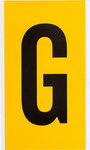 image of Brady 1570-G Letter Label - Black on Yellow - 5 in x 9 in - B-946 - 97576