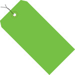 image of Green 13 Point Cardstock Shipping Tags - 4 1/4 in Width - 9363