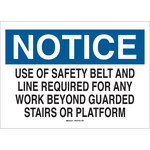 image of Brady B-120 Fiberglass Reinforced Polyester Rectangle White PPE Sign - 14 in Width x 10 in Height - 69546