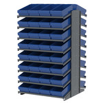 image of Akro-Mils APRD18188 Fixed Rack - Gray - 16 Shelves - APRD18188 BLUE