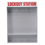 image of Brady Red/White Polystyrene Lockout Device Station - 19.5 in Width - 26 in Height - 754476-50993