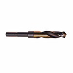 image of Precision Twist Drill 342SDT 1 in Reduced Shank Drill 7233848 - Right Hand Cut - Steam Tempered/Bronze Finish - 6 in Overall Length - 3 in Flute - High-Speed Steel