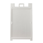 image of Brady Plastic White A-frame Sign Holder - 24 in Width x 36 in Height - 152695
