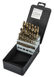 image of Precision Twist Drill C29M40CO Stub Length Drill Set 5995616 - Right Hand Cut - Bronze Finish - 2.5 in Flute - High-Speed Cobalt