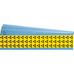 image of Brady 101519 Black / Yellow Rectangle Cloth Arc Flash Label - 0.5 in Width - 0.5 in Height - B-500