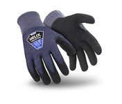 image of Hexarmor Helix Blue/Black Large Knit Cut-Resistant Gloves - ANSI A3 Cut Resistance - Nitrile Foam Palm & Fingers Coating - 1073-L (9)