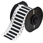 image of Brady PermaSleeve B33D-187-2-344BK Die-Cut Printer Sleeve - 2 in x 0.335 in - Polyolefin - Black - B-344 - 98188