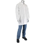 image of PIP Posi-Wear M3 C3819 White Large Disposable Lab Coat - 616314-35182