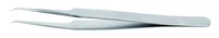 image of Lindstrom Anti-Magnetic High Precision Tweezers - Angled Tip - 0.08 mm Tip Width - 115 mm Length - 0.03 mm Thick - 51S245L-NC
