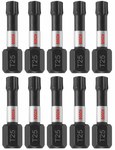 image of Bosch Impact Tough T25 Torx Insert Bits ITT251B - Alloy Steel - 1 in Length - 48316