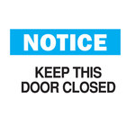 image of Brady B-120 Fiberglass Reinforced Polyester Rectangle White Door Sign - 14 in Width x 10 in Height - 70667