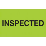 image of Tape Logic DL1164 Production Labels - 3 in x 5 in - Semi-Gloss Coated Paper - Fluorescent Green - 11104