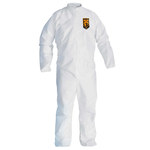image of Kimberly-Clark Kleenguard Chemical-Resistant Coveralls A30 46003 - Size Large - White